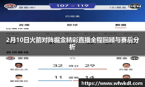 2月10日火箭对阵掘金精彩直播全程回顾与赛后分析